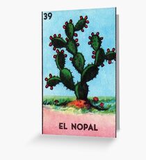 El Nopal Tarot - Loteria Greeting Card