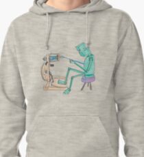 Spinning Robot Pullover Hoodie
