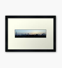Dubai at sunset Framed Print