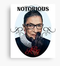 Notorious RBG | RBG T-Shirt Canvas Print
