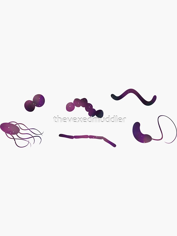 Galaxy Bacteria Stickers by thevexedmuddler