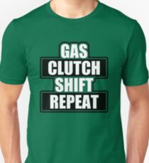 Gas clutch shift repeat Slim Fit T-Shirt