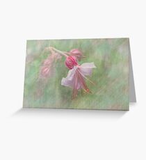 Pink Cranesbill Geranium Greeting Card