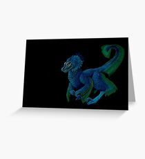 Feathered Raptors - Peacock Greeting Card