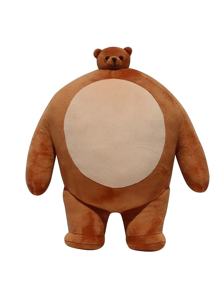 stuffed animal with small head and big body