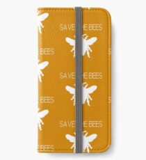 Save the Bees - Computer Pixel Bee iPhone Wallet/Case/Skin