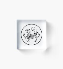 karate shotokan tigre logo Acrylic Block