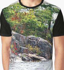 Hint Of Fall On The Rocks Graphic T-Shirt