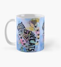 Love Cats Zentangle Watercolor and Ink Painting Mug