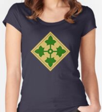 4th Infantry Division Fitted Scoop T-Shirt