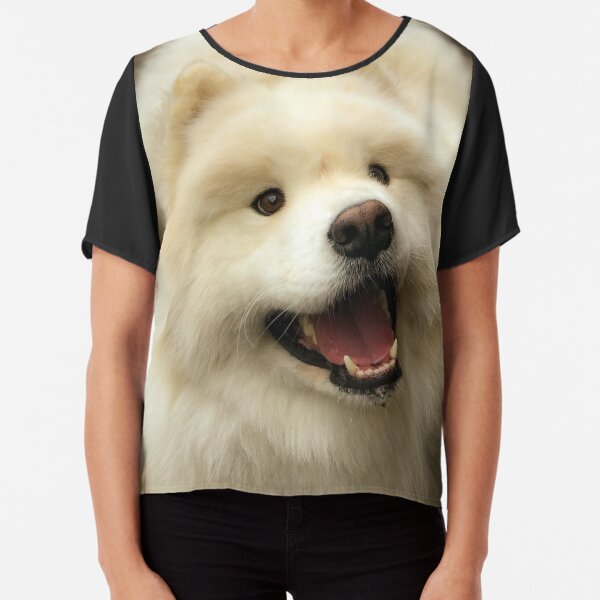 Samoyed Smile Chiffon Top