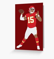 Patrick Mahomes Greeting Card
