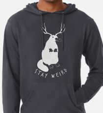 Bleib verrückt Leichter Hoodie