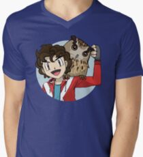 Sincloopy and Fat Poopy the Owl Men's V-Neck T-Shirt