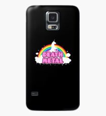 DEATH METAL! (Funny Unicorn / Rainbow Mosh Parody Design) Case/Skin for Samsung Galaxy
