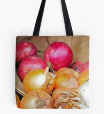 Onions in a barrel Tote Bag