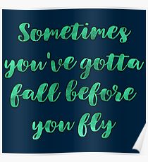 deep quotes watercolor Poster