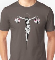 banksy Jesus Christ crucified Unisex T-Shirt