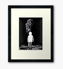 Terrifying clown Framed Print
