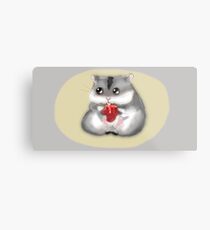 Strawberry Munching Hammie Metal Print