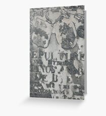 Headstone Greeting Card