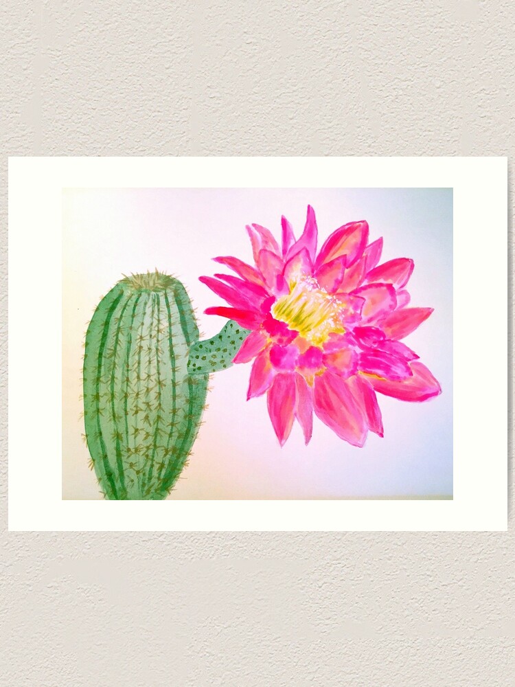Alternate view of Cactus Bloom Art Print