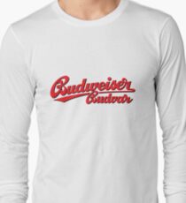 BUDWEISER BUDVAR LOGO Long Sleeve T-Shirt