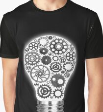 innovation with ideas and concepts featuring a light bulb cogs working Business isolated Graphic T-Shirt