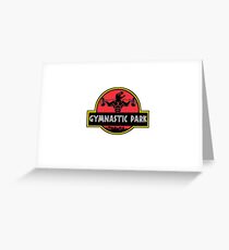GYMNASTIC PARK Greeting Card