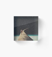 Wir haben uns für diese Straße entschieden Acrylblock
