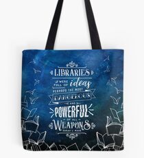 Libraries Tote Bag