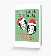 Stepbrothers Christmas Funny Quote Humor Ugly Sweater Greeting Card