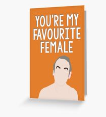 female. Greeting Card
