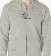 8 Letters Zipped Hoodie