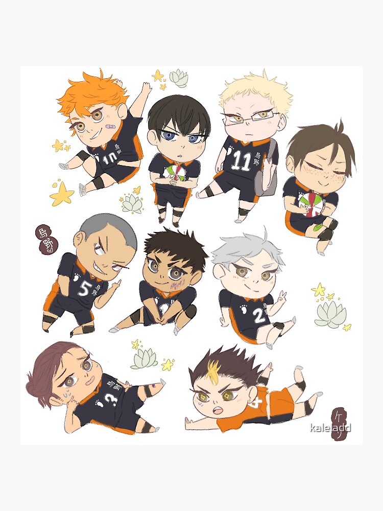 Haikyuu Chibi Sticker Set Sticker By Kaleladd Redbubble