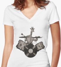Anthropomorphic N°24 Women's Fitted V-Neck T-Shirt