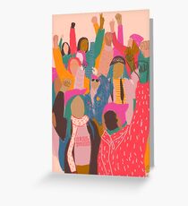 Tarjeta de felicitación Marcha femenina