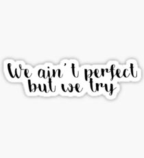 Get Along- We Ain't Perfect Sticker