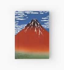 Mount Fuji in Clear Weather or Red Fuji 1831 Katsushika Hokusai Wall Art Hardcover Journal
