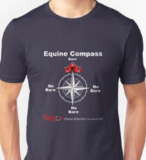Fergus the Horse: Equine Compass (white) Unisex T-Shirt