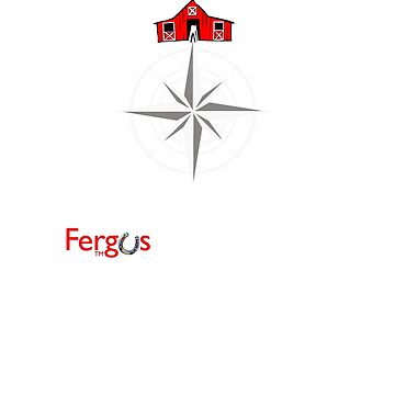 Artwork thumbnail, Fergus the Horse: Equine Compass (white) by JeanAbernethy