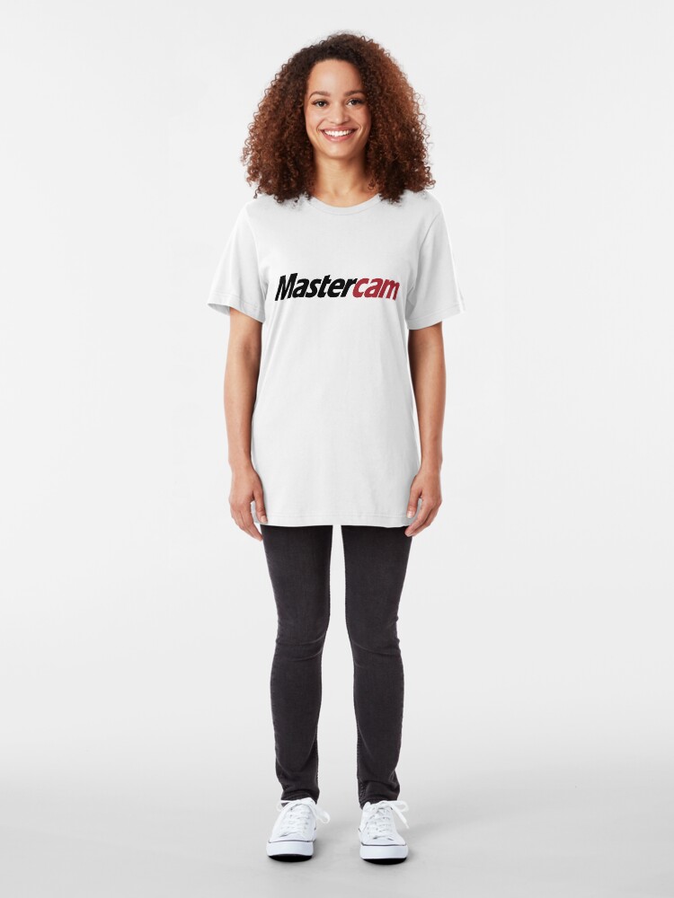 Alternate view of 3D Cad/Cam/Cae MasterCam Designer Slim Fit T-Shirt