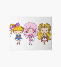 three girl Art Board Print
