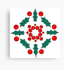 Christmas Holly Canvas Print