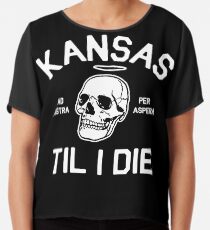 Kansas Til I Die Chiffon Top