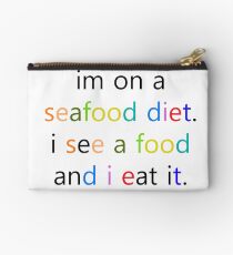 Seafood Die at it Studio Pouch