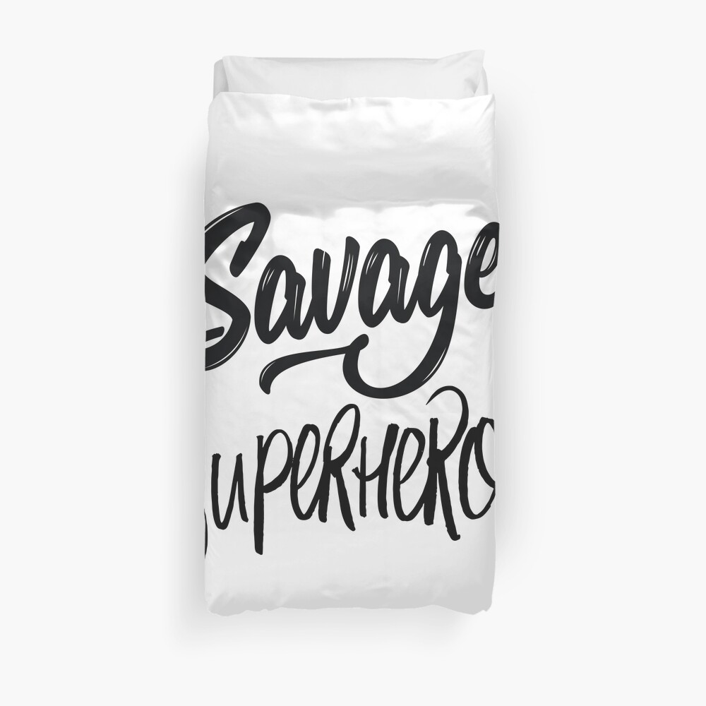 Savage Superhero Duvet Cover