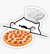 Bongo Cat Pizza Chef Sticker