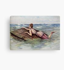Au But by L Rossi risque capsized girl Canvas Print