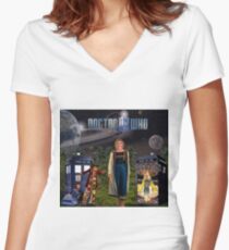 13th Doctor Women's Fitted V-Neck T-Shirt